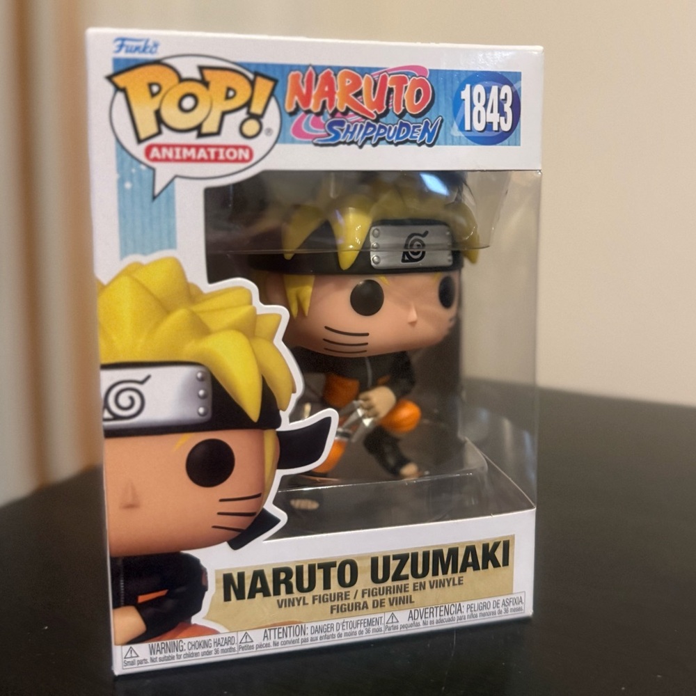 Naruto Shippuden Funko Pop!– Naruto Uzumaki #1843 (with Kunai & Shuriken)